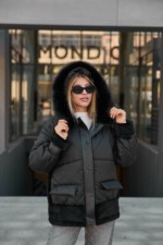 Зимняя куртка Mila Nova К-346 черный — изображение 2