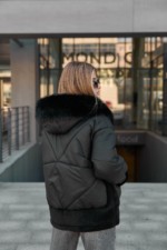 Зимняя куртка Mila Nova К-346 черный — изображение 7