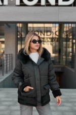 Зимняя куртка Mila Nova К-346 черный