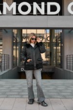 Зимняя куртка Mila Nova К-346 черный — изображение 4