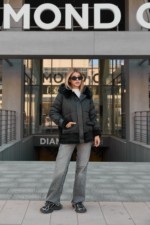 Зимняя куртка Mila Nova К-346 черный — изображение 5