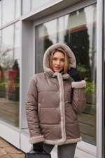 Зимняя куртка Mila Nova К-349 капучино