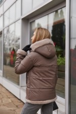 Зимняя куртка Mila Nova К-349 капучино — изображение 6