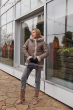 Зимняя куртка Mila Nova К-349 капучино — изображение 2