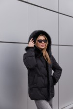 Зимняя куртка Mila Nova К-361 черный — изображение 4