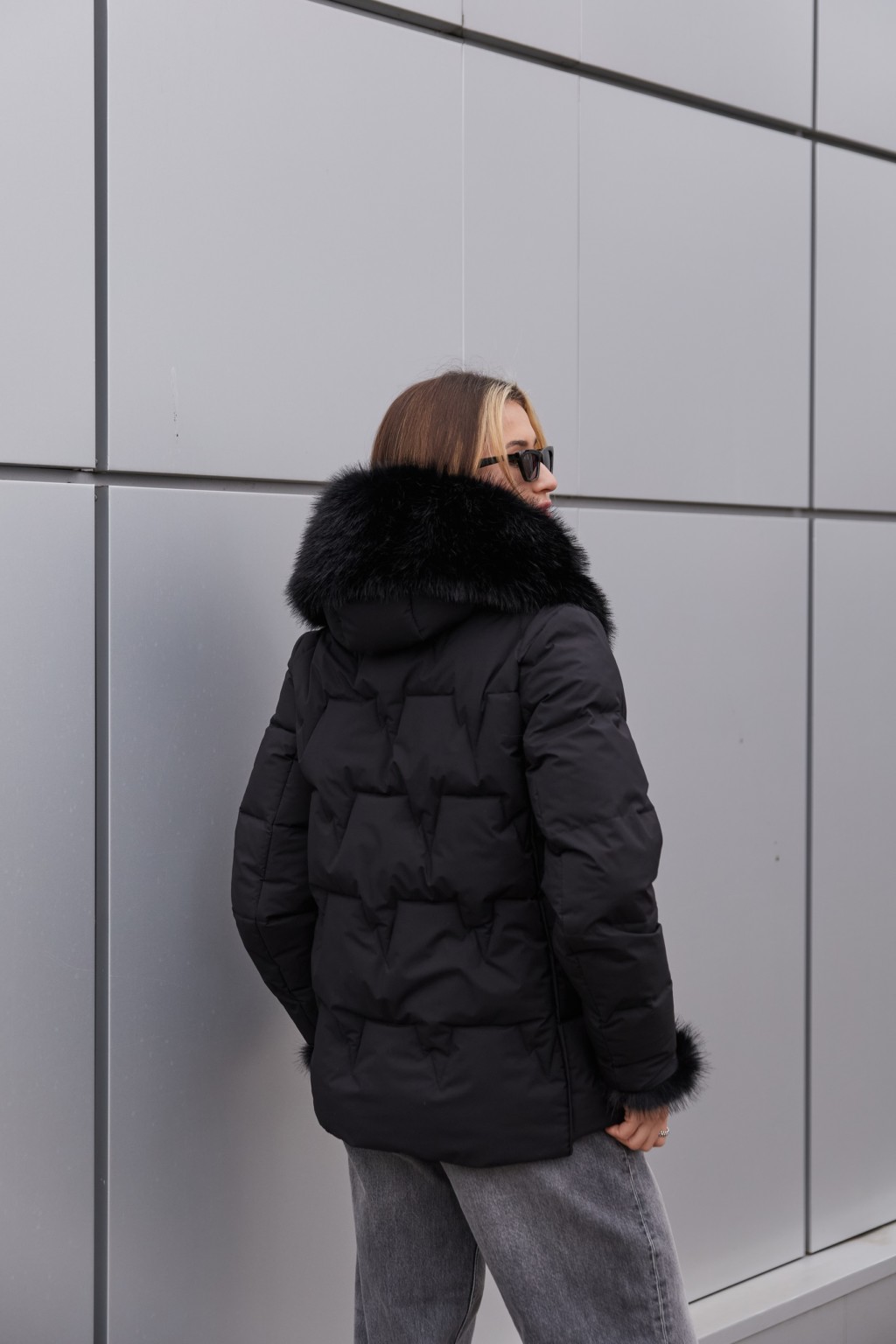Зимняя куртка Mila Nova К-361 черный — изображение 7