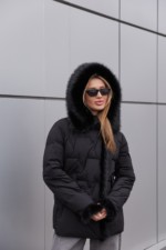 Зимняя куртка Mila Nova К-361 черный — изображение 3