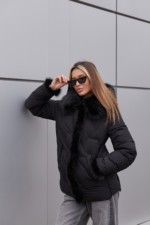 Зимняя куртка Mila Nova К-361 черный — изображение 5