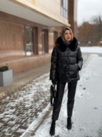 Зимняя куртка Mila Nova К-362 черный — изображение 5