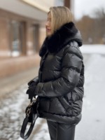 Зимняя куртка Mila Nova К-362 черный — изображение 6