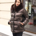 Зимняя куртка Mila Nova К-362 шоколад