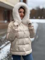 Зимняя куртка Mila Nova К-362 молоко — изображение 6