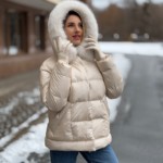 Зимняя куртка Mila Nova К-362 молоко