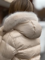 Зимняя куртка Mila Nova К-362 молоко — изображение 8