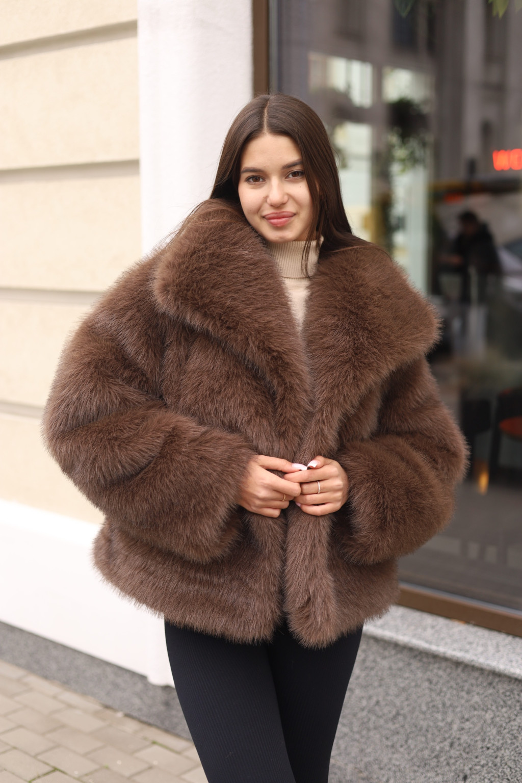 Зимняя шуба Mila Nova ПВ-344шоколадный — изображение 7