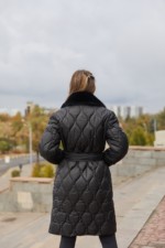 Зимнее пальто Mila Nova ПВ-357 черный+черный — изображение 6