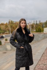 Зимнее пальто Mila Nova ПВ-357 черный+черный