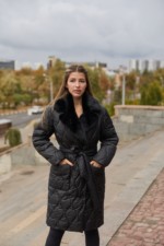 Зимнее пальто Mila Nova ПВ-357 черный+черный — изображение 3