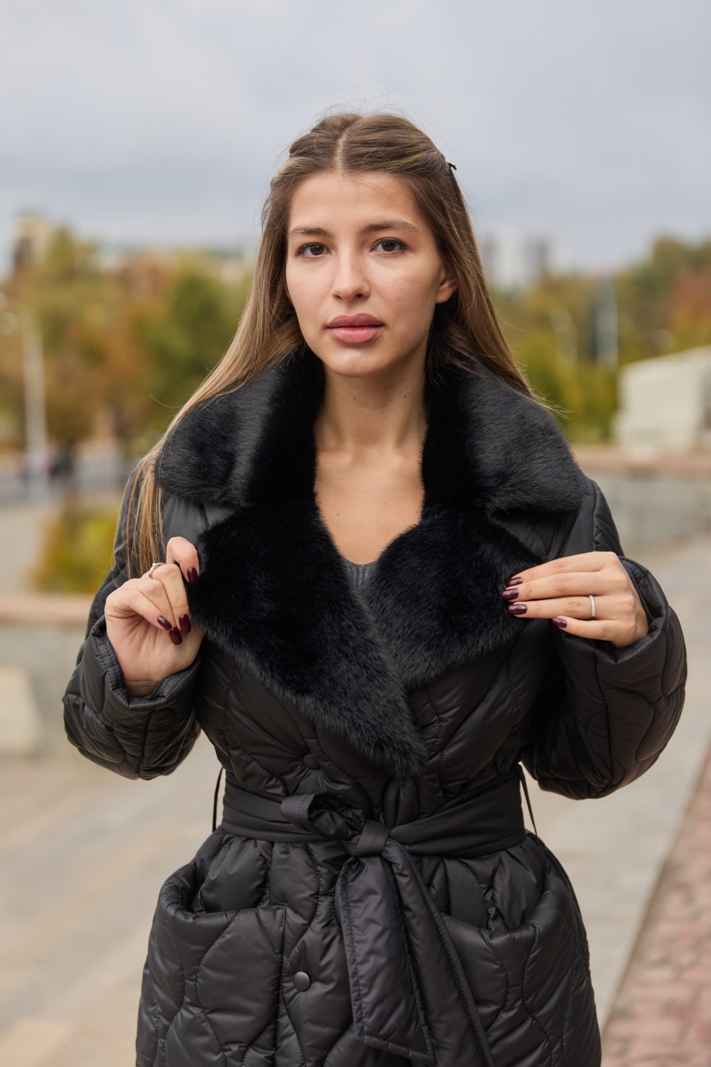 Зимнее пальто Mila Nova ПВ-357 черный+черный — изображение 4