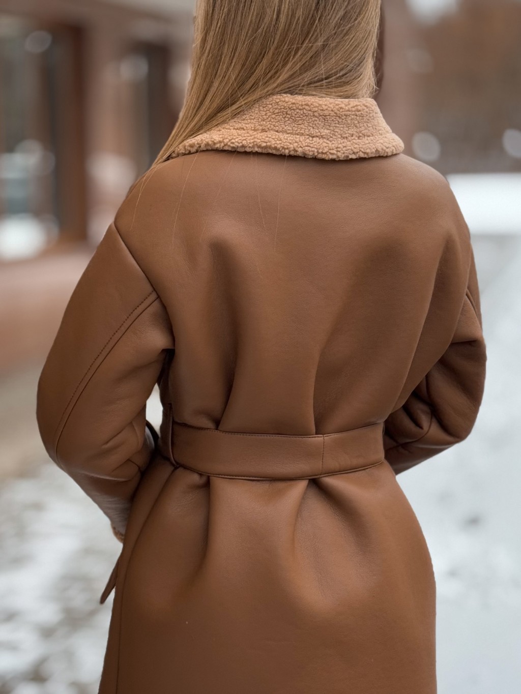 Зимняя дубленка Mila Nova Д-239 рыжий+рыжий — изображение 5