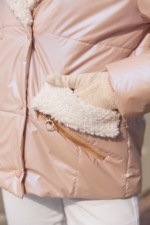 Демисезонная куртка Mila Nova К-239 розовый — изображение 7