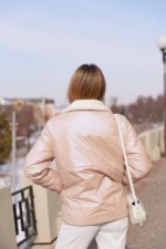 Демисезонная куртка Mila Nova К-239 розовый — изображение 6