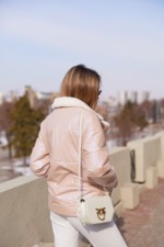 Демисезонная куртка Mila Nova К-239 розовый — изображение 5