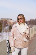 Демисезонная куртка Mila Nova К-239 розовый — изображение 3