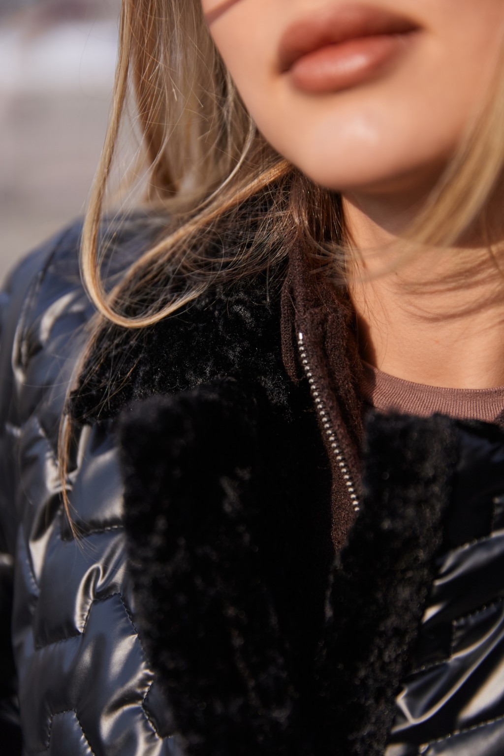 Демисезонная куртка Mila Nova К-326 черный+черный — изображение 7