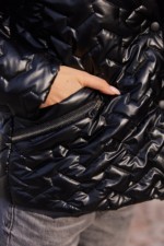 Демисезонная куртка Mila Nova К-326 черный+черный — изображение 6