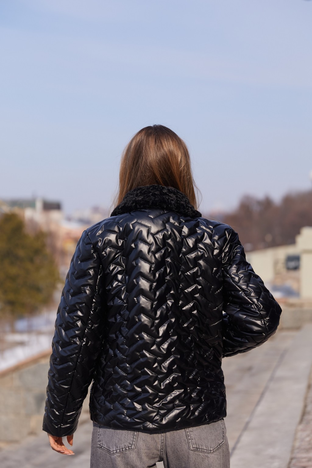 Демисезонная куртка Mila Nova К-326 черный+черный — изображение 5