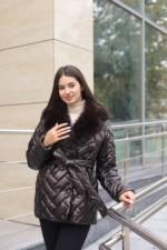 Зимняя куртка Mila Nova К-328 шоколадный