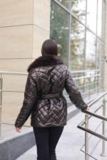 Зимняя куртка Mila Nova К-328 шоколадный — изображение 4