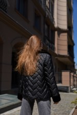 Зимняя куртка Mila Nova  К-328 матовый черный — изображение 6