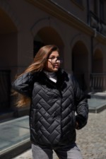 Зимняя куртка Mila Nova  К-328 матовый черный — изображение 3