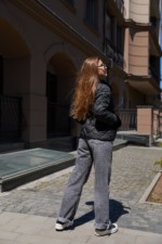 Зимняя куртка Mila Nova  К-328 матовый черный — изображение 5