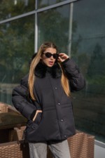 Зимняя куртка Mila Nova К-351 черный