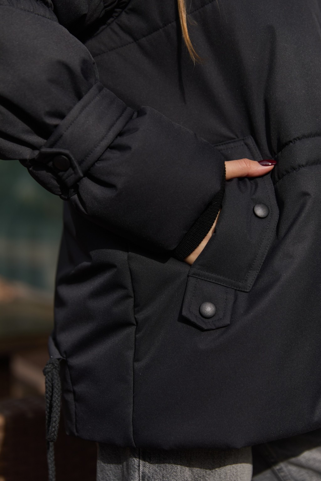 Зимняя куртка Mila Nova К-351 черный — изображение 8