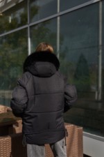 Зимняя куртка Mila Nova К-351 черный — изображение 7