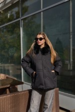 Зимняя куртка Mila Nova К-351 черный — изображение 3