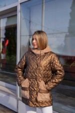 Демисезонная куртка Mila Nova К-363 кемел — изображение 8