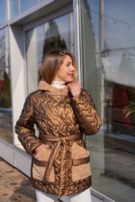 Демисезонная куртка Mila Nova К-363 кемел — изображение 4