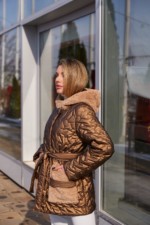 Демисезонная куртка Mila Nova К-363 кемел — изображение 5