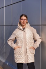 Демисезонная куртка Mila Nova К-364 молоко — изображение 5