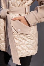 Демисезонная куртка Mila Nova К-364 молоко — изображение 7