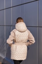 Демисезонная куртка Mila Nova К-364 молоко — изображение 6