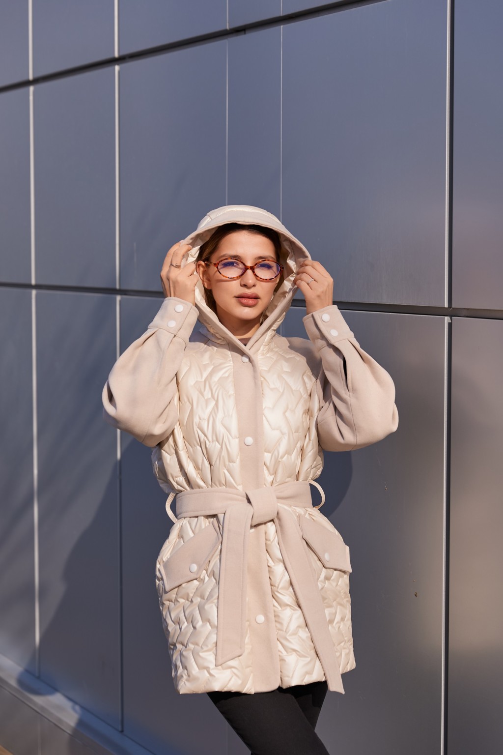 Демисезонная куртка Mila Nova К-364 молоко — изображение 3