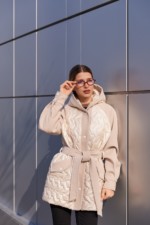 Демисезонная куртка Mila Nova К-364 молоко