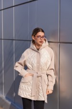 Демисезонная куртка Mila Nova К-364 молоко — изображение 2