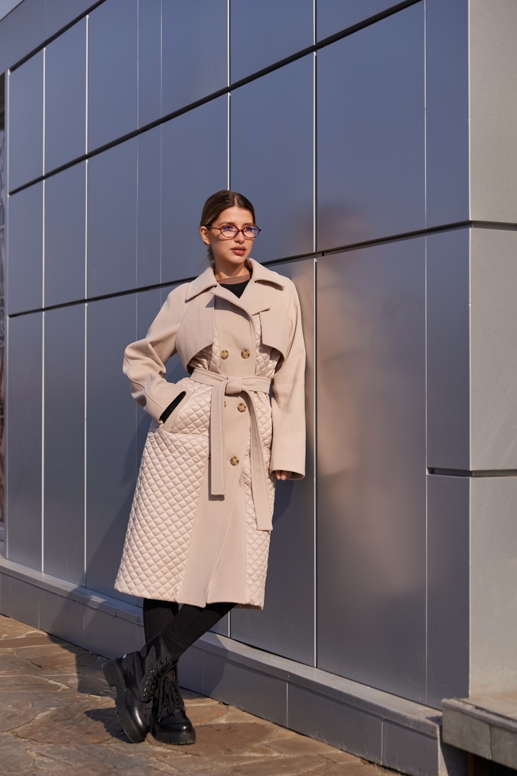 Демисезонное Пальто Mila Nova ПВ-305 молоко — изображение 3